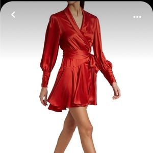 Zimmermann silk wrap dress size 0
